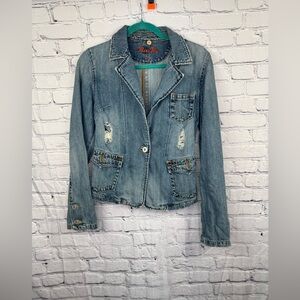Miss Me Women's Blue Denim Jacket